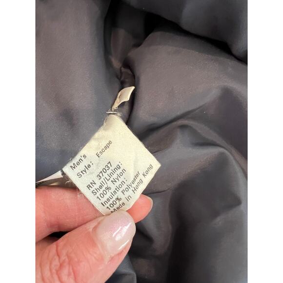 Vintage 80s Obermeyer One Piece Snow Suit Ski Suit Gray & Red L - Picture 13 of 14